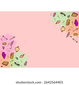 abstract food pattern background 14