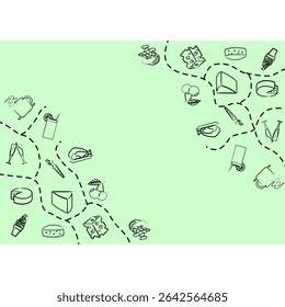 abstract food pattern background 15