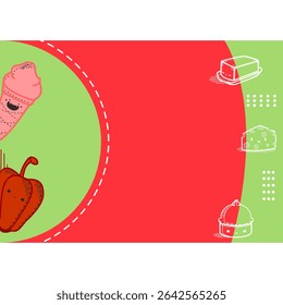 abstract food pattern background 19