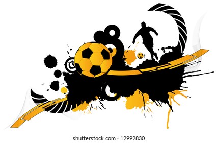 Abstract football creation (background, magazine, web, logo...)