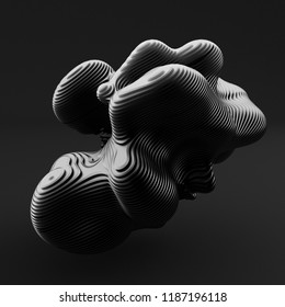 Abstract Form. 3d Illustration, 3d Rendering.