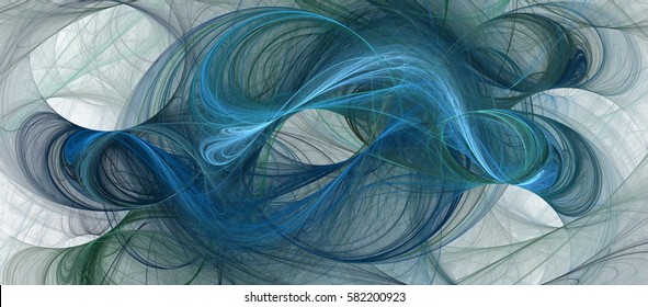 Abstract fractal art background in illustration space geometry. Background consists of fractal multicolor texture and is suitable for use in projects on imagination, creativity and design. 