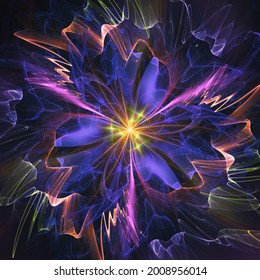 Abstract Fractal Artwork Digital Trippy Art