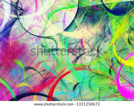 Abstract fractal background 3D rendering