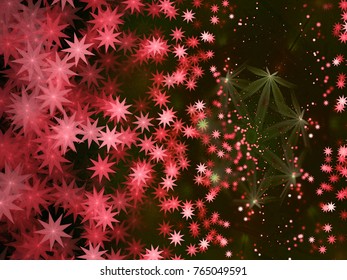 Abstract fractal background with light effect