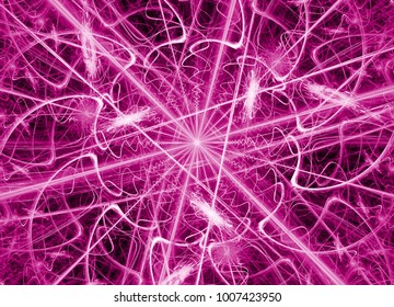 abstract fractal background with lines and geometric forms