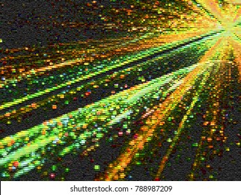 Abstract fractal with  glowing wavy lines . fantasy background