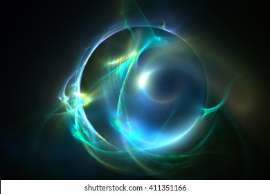 Abstract Fractal Light Magic Ball