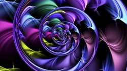 Abstract Fractal Patterns And Shapes. Dynamic Flowing Natural Forms. Flowers And Spirals. Mysterious Psychedelic Relaxation Pattern. Fractal Pattern Abstract Background. Colourful Fractals Background