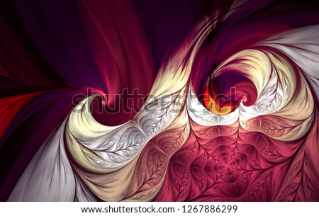 Abstract fractal patterns and shapes. Dynamic flowing natural forms. Flowers and spirals. Mysterious psychedelic relaxation pattern. 