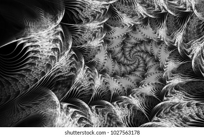 Abstract fractal patterns and shapes. Infinite universe..Mysterious psychedelic relaxation pattern. Dynamic flowing natural forms. Sacred geometry.Mystical spirals. - Shutterstock ID 1027563178