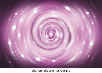 Abstract fractal pink background with crossing circles and ovals. disco lights background.
