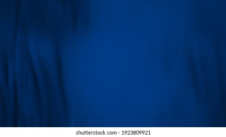 Abstract Full-frame Blue Flag Cloth With Selective Focus Waving In The Wind. Concept 3D Illustration Background Of Colored Garment With Velvet Satin Texture As Copy Space Backdrop And Web Banner.