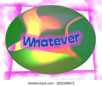 Abstract fun design with text