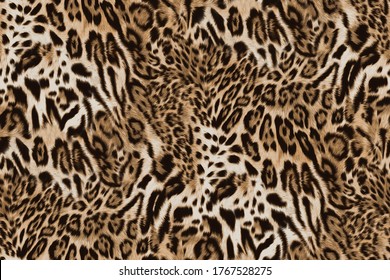 Abstract Furry Leopard Skin Pattern