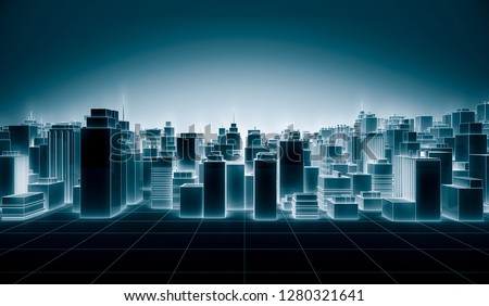 Similar – Frankfurter Skyline