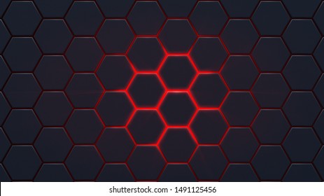 17,075 3d red hexagon background Images, Stock Photos & Vectors ...