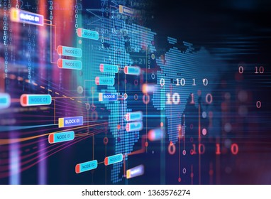 Abstract  Futuristic Infographic With Visual Data Complexity , Represent Big 
Data Concept, Node Base Programming 

