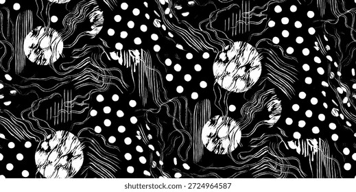 Abstract geometric 90's pattern seamless allover