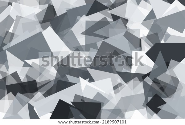 Abstract geometric artistic pattern. Gray and white multicolored chaotic shapes. modern style background and wallpaper.