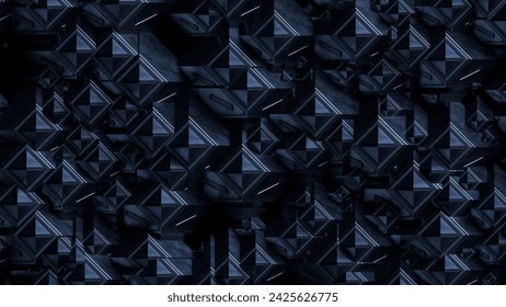 Abstract geometric background with 3D cubes. Modern abstract pattern with 3D render.