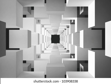 abstract geometric background - 3d illustration