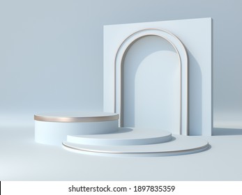 Product Stand Marble Gold Texture Cylinder Stock Illustration 1313422817