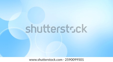 Abstract geometric background with a soft light blue gradient and bokeh effect. Ideal for business, high-tech digital design, web templates, and wallpapers.