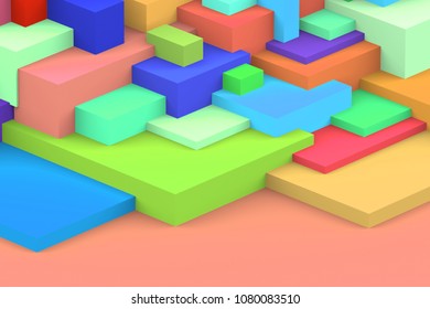 colorful isometric  background