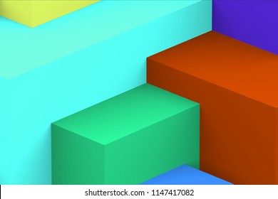  isometric colorful Abstract