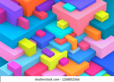  cubic colorful Abstract