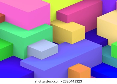 Abstract cubic geometric background
