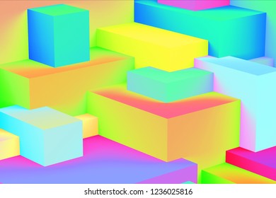 isometric  colorful background