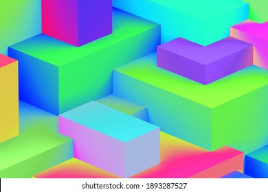 isometric Abstract background lights