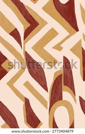 Abstract geometric earthy pattern design.