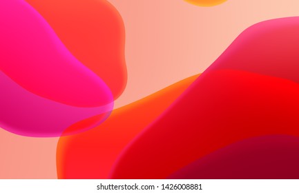 Abstract geometric fluid red orange color gradient background  Trendy design graphics used for wallpaper screen tablet   phone 