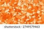 Abstract geometric pattern composed of orange and light peach triangles forming a dynamic mosaic across a rectangular canvas.
