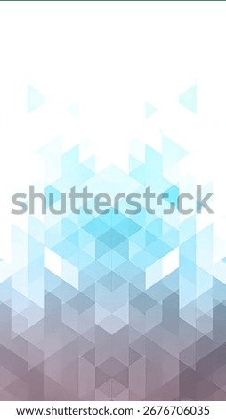 Abstract geometric pattern with a gradient of cool blue and purple tones, creating a sense of depth and modern design.