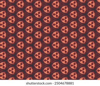 Abstract geometric pattern with intricate shapes in shades of red and orange. Ideal for modern, sophisticated designs. - Powered by Shutterstock