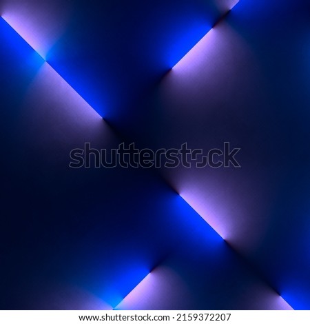 Abstract geometric pattern in neon color. Futuristic style. Modern cover template. Abstract background gradient design. 3d rendering digital illustration