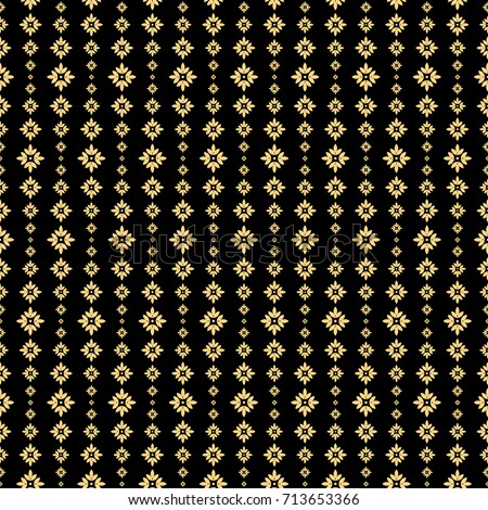 Abstract geometric pattern. A seamless background. Blak and gold texture.