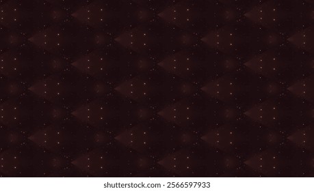 Abstract geometric pattern with twinkling light spots and dark color scheme.