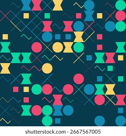 Abstract Geometric Patterns Seamless Vector Art Collection for Creative Projects