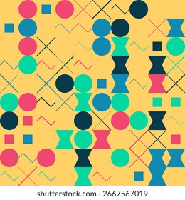 Abstract Geometric Patterns Seamless Vector Art Collection for Creative Projects