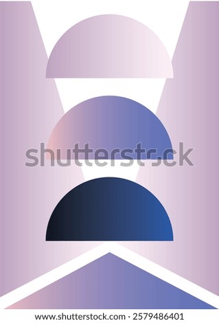 abstract geometric patterns with various shapes half round for wallpaper, banners, backgrounds, wall decorations