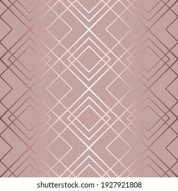 Abstract geometric seamless pattern. Art deco. Repeated elegant gatsby background. Repeating beautiful texture. Fancy patern. Soft color. Fashion design wallpapers, gift wrappers, prints. Illustration
