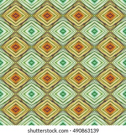 Abstract geometric seamless pattern handmade ethnic and tribal motifs. Bohemian ethnic tile printing.