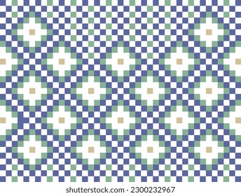 Abstract geometric square etnographic pattern background