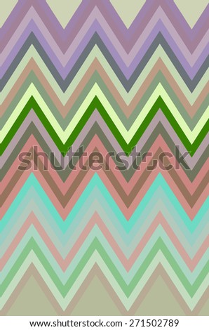 Abstract geometric varicolored pattern of zigzags for decoration and background with motifs of alternation or repetition