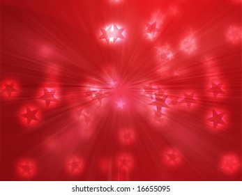Abstract geometric wallpaper background of floating glowing stars